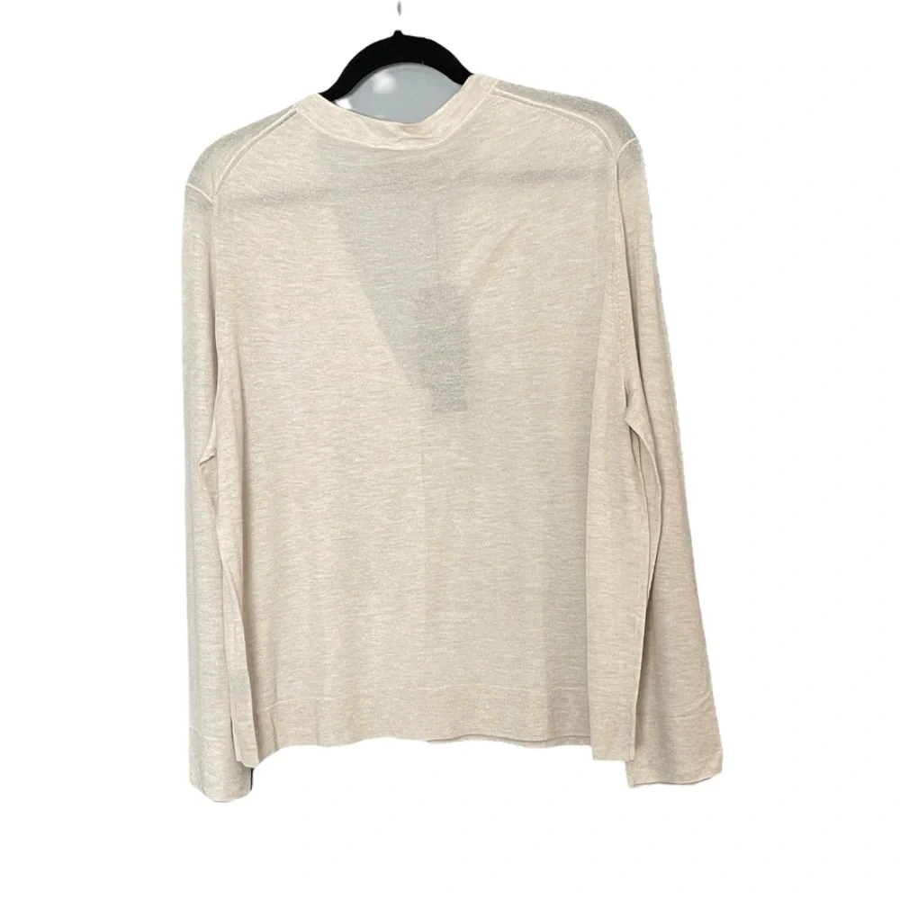 NWT Jenni Kayne Cashmere Silk Cardigan in Oatmeal XXL Lightweight Euro Summer - Picture 3 of 12